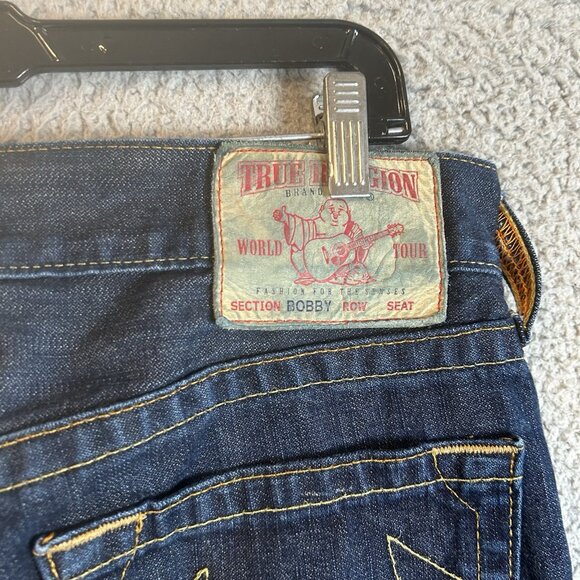TRUE RELIGION ORIGINAL BOBBY Thick Stitching MADE In USA Y2K Size 32x34 - Picture 3 of 8